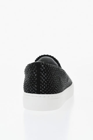 Slip-On mit Strass und Kontrastsohle