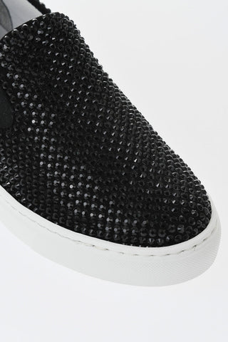 Slip-On mit Strass und Kontrastsohle