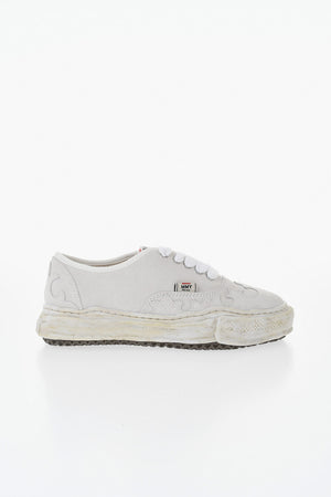 MAISON Suede Low-Top Sneakers With Tonal Details
