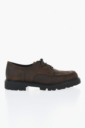 Derby-Schuhe MARGARET Aus Wildleder Mit Profilsohle
