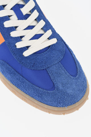 GARAVANI Low-Top-Sneaker aus Leder und Textil mit Logodetails