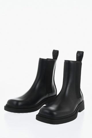 Chelsea-Stiefel BEN Aus Gebürstetem Leder Mit Profilsohle