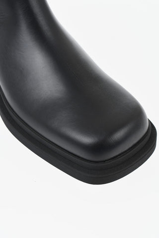 Chelsea-Stiefel BEN Aus Gebürstetem Leder Mit Profilsohle