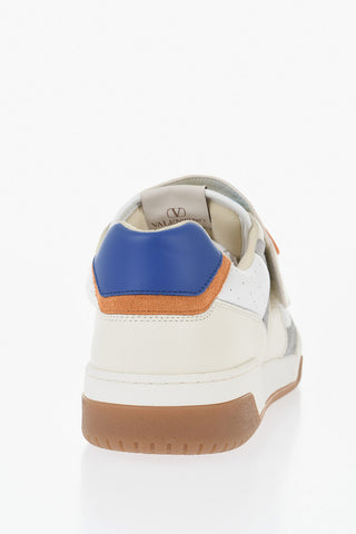 GARAVANI Leather Low-Top Sneakers with Velcro Closure