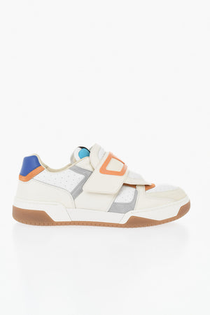 GARAVANI Sneakers Basse in Pelle con Chiusura in Velcro