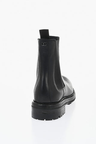 Chelsea BERNINI Leather Boots with Lug Sole