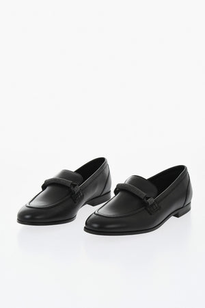 Fur-Lined Leather Low-Top Sneakers
