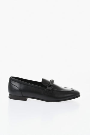 Fur-Lined Leather Low-Top Sneakers