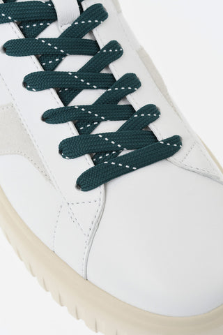 Sneakers Basse in Pelle con Monogram in Suede