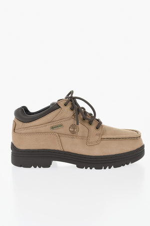 Niedrige Schnürstiefel HERITAGE Aus Genarbtem Leder Mit Eingraviertem Monogramm