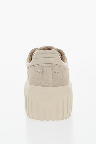 Low H-STRIPES Suede Sneakers with 5cm Platform Sole