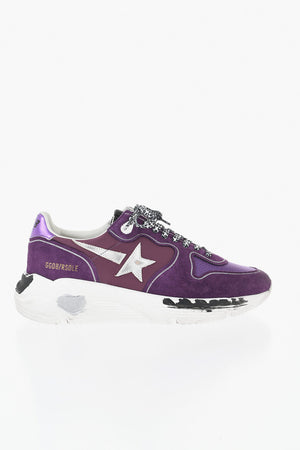 Sneakers Basse RUNNING in Nylon e Suede Effetto Vintage