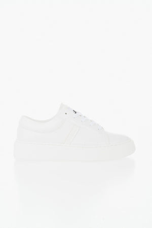 Sneakers Basse in Pelle a Tinta Unita
