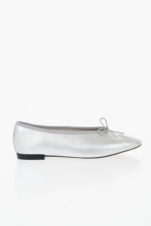 REPETTO X MARINE SERRE Ballerine LILOUCU LUN in Pelle Metallizzata con Luna in Rilievo