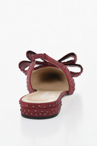 Slingback Basse LE CADEAU in Raso Con Strass 