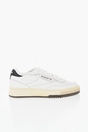 Sneakers Basse CLUB C In Pelle con Logo a Contrasto