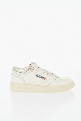 Leather Low-Top Sneakers MEDWAY with Metallic Detail