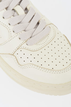 Leather Low-Top Sneakers MEDWAY with Metallic Detail