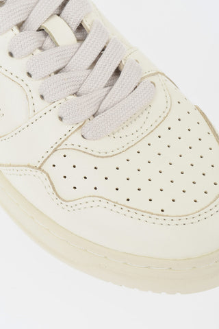 Leather Low-Top Sneakers MEDWAY with Metallic Detail