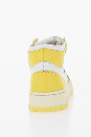 Two-Tone Leather Mid-Top Sneakers MEDALIST