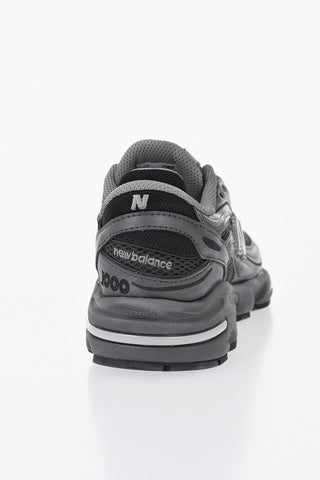 Sneakers Basse 1000 in Pelle e Tessuto