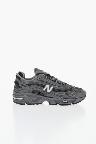 Sneakers Basse 1000 in Pelle e Tessuto