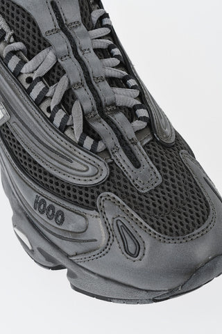 Sneakers Basse 1000 in Pelle e Tessuto