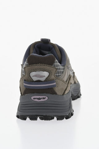 Sneakers Basse GRID AURA X In Suede e Tessuto