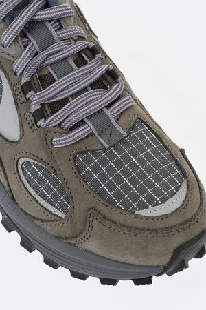 Low-Top Sneakers GRID AURA X In Suede And Fabric