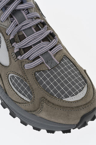 Sneakers Basse GRID AURA X In Suede e Tessuto