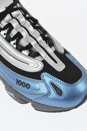 Low Two-Tone Vegan Leather Sneakers