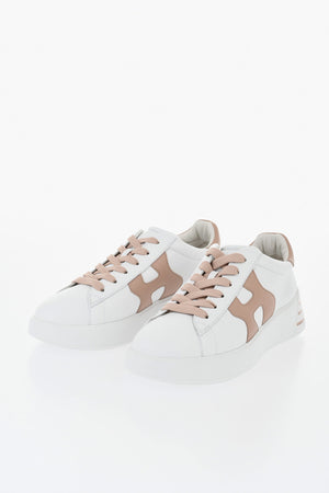 Sneakers Basse REBEL in Pelle con Dettagli a Contrasto