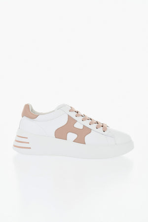 Sneakers Basse REBEL in Pelle con Dettagli a Contrasto