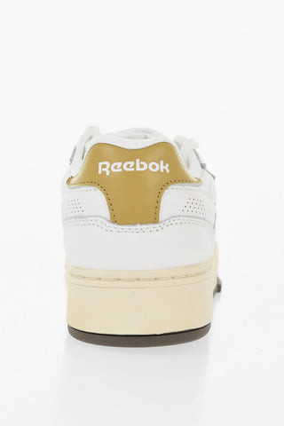 Low-Top Textured Leather Sneakers CLUB C