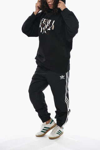 Cotton Fleece Hoodie with Embossed Logo
