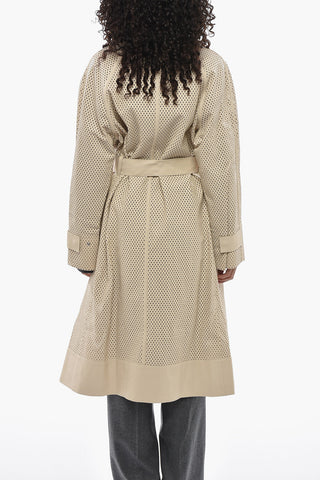 Vegan Perforated Leather Jacket GABRIELLA