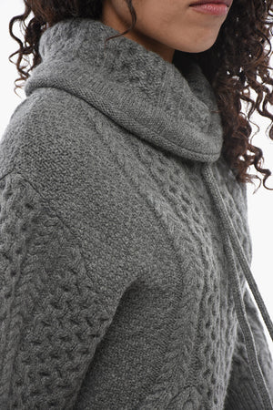 High-Neck Short-Sleeve Knit