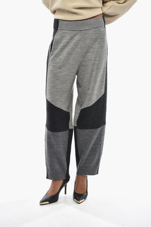 Virgin Wool Trousers With Elastic Waist