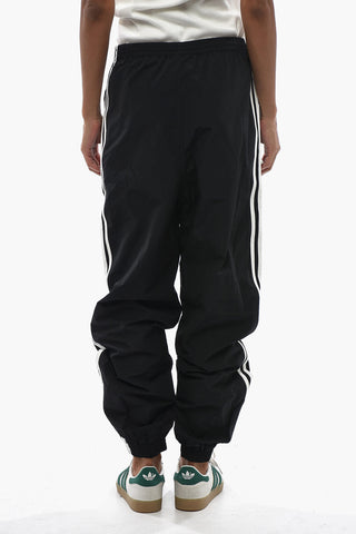 ADIDAS Cotton and Nylon Joggers with Contrasting Side Stripes