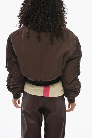 Padded Bomber With Faux-Fur Collar