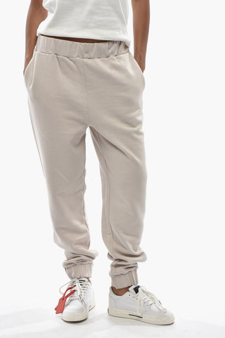 Cotton Fleece Joggers with Sparkling-Effect Details