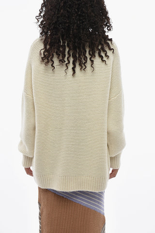 Solid Alpaca-Blend Crewneck