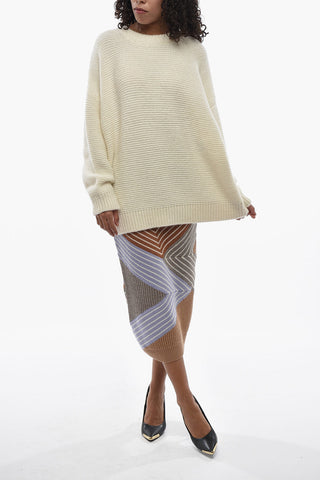 Solid Alpaca-Blend Crewneck