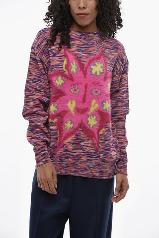 MYFAWNWY Jacquard Crewneck Sweater STARFACE