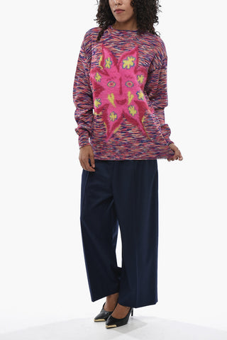 MYFAWNWY Jacquard Crewneck Sweater STARFACE