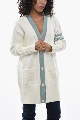 Oversize-Fit V-Neck Cardigan