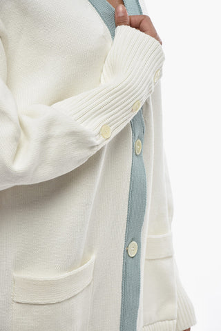 Oversize-Fit V-Neck Cardigan