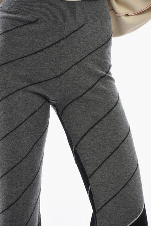 FRANK STELLA Two-Tone Striped Virgin Wool Trousers