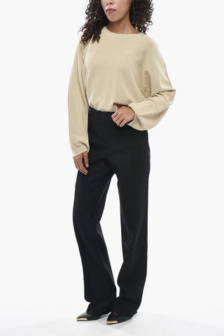 Straight-Leg Wool Trousers
