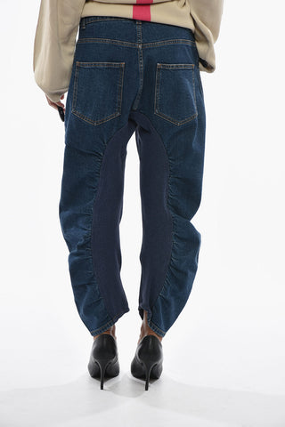Barrel-Leg Jeans XENIA in Stretch Denim 18cm